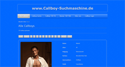 Desktop Screenshot of callboy-suchmaschine.de